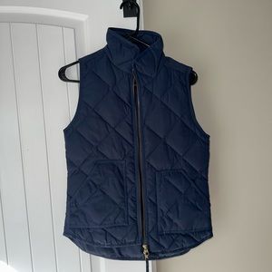 J. Crew navy puffer vest